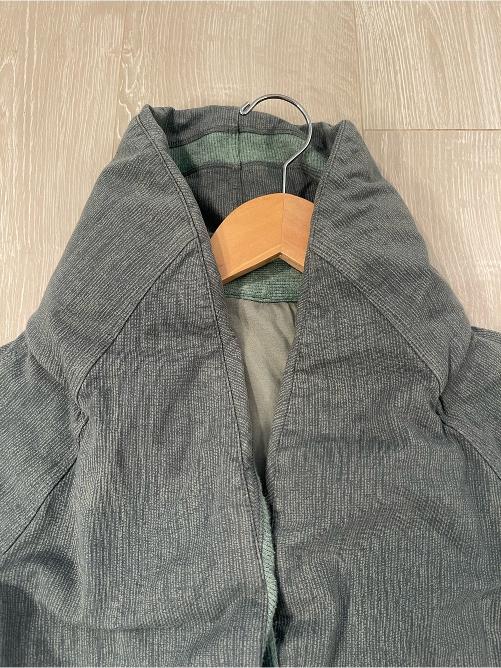 Lululemon To Class Jacket Burlap Texture Deep Shore Earl Grey Green size 6 - Picture 8 of 16